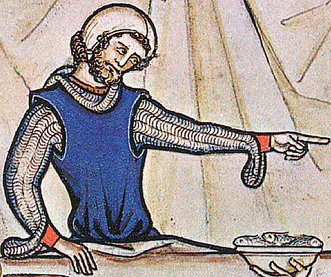 Maliënhandschoenen in de Maciejowski